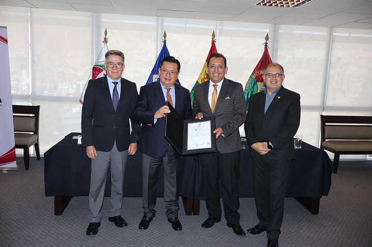 IBNORCA entrega la certificación ISO 9001 a la CNI